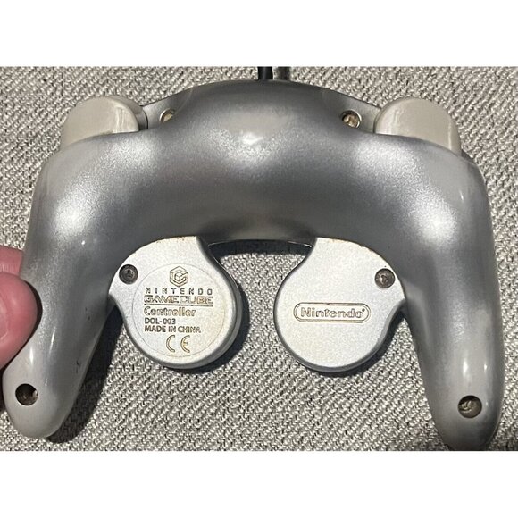 Official Nintendo Gamecube Controller Platinum Silver DOL-003 OEM Tested - Picture 3 of 4
